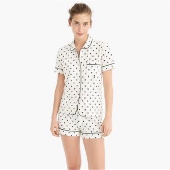 J. Crew Polkadot PJ short sleeve top - Picture 5 of 5